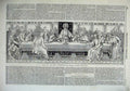 Old Antique Print 1867 Mosaic Lord Supper Reredos Westminster Abbey Art 19th