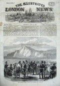 Old Antique Print 1867 Volunteer Ta Dover Admiralty Pier Army War Cliffs 19th