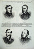 Original Old Antique Print 1866 Commons Beauchamp Delamere Graves Thomas Grey