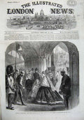 Old Antique Print 1867 Parliament Queen Peers Palace Westminster Police 19th