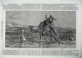 Old Antique Print 1867 Happiness Desert Camel Baby Mother Fine Art Haag 19th