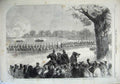Old Antique Print 1867 Ta Army Review Windsor Park Yeomanry Lancers War 19th