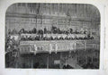 Original Old Antique Print Fine Art 1867 Reporters Gallery House Commons Men