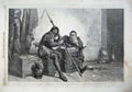 Original Old Antique Print 1867 Arms Men Weapons Uniform Knight Tourreau Art