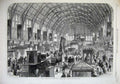 Old Antique Print 1867 Intercolonial Exhibition Melbourne Australia Art 19th