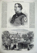 Old Antique Print 1867 Sergeant Lane Belgian Ta Burdett Coutts Holy Lodge 19th