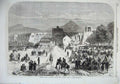 Old Antique Print 1867 French Troops Lateran Gate Rome Army War Fine Art 19th