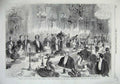 Old Antique Print 1867 Banquet Imperial Commissioners Paris Hotel Louvre 19th