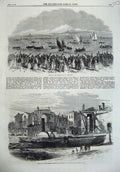 Old Antique Print 1867 Life Boats Penzance Wreck Steam Metis Woolwich Art 19th