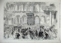 Old Antique Print 1867 Ball Honour Sultan India Office Westminster Dance 19th