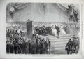 Old Antique Print 1867 Emperor Napoleon Prizes Paris Exhibition War Army 19th
