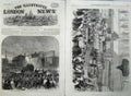 Old Antique Print Fenian Trial Manchester 1867 Assize Courthouse Bailey 19th