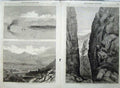 Old Antique Print 1867 Abyssinian Camp Weah Tekonda Pass Hilaileea Bay 19th