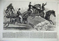 Old Antique Print 1868 Horse Show Agricultural Islington Hunters Jumping 19th