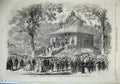 Original Old Antique Print 1868 Emperor French Prize Agricultural Show Orleans