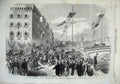 Old Antique Print 1868 Marriage Italy Crown Prince Santa Trinita Florence 19th