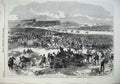 Original Old Antique Print 1868 Prince Wales Ireland Punchestown Horse Races
