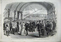 Old Antique Print 1868 Prince Wales Ireland Victoria Wharf Kingstown Ship 19th