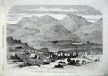 Old Antique Print 1868 Abyssinian Expedition Robert Napier Camp Adigerat 19th
