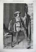 Old Antique Print 1868 Fine Art Portrait Cavalier Man Uniform Meissonier 19th