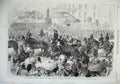 Old Antique Print 1868 Prince Alfred South Australia Adelaide Corporation 19th