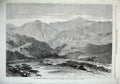Original Old Antique Print 1868 Abyssinian Koomailee Pass Senafe Mountains 19th