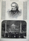 Old Antique Print John Burnet Engraver 1868 Fete Florence Marriage Italy 19th