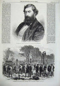Old Antique Print 1868 George Hunt Chancellor Norton'S Patent Tube-Wells 19th