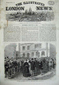 Old Antique Print 1868 Prince Princess Wales Bartholomew'S Hospital Art 19th