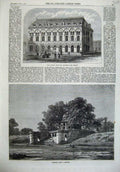 Old Antique Print Massacre Ghaut Cawnpore 1868 Institute Carlisle Pimlico 19th