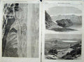 Old Antique Print Abyssinia War 1868 Dalanta Plain Army Ashangi Lake Art 19th
