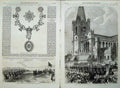 Antique Old Print Phoenix Park 1868 Prince Wales Ireland Cathedral Knight 19th