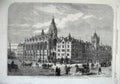 Original Old Antique Print 1869 Columbia Market Bethnal Green Burdett-Coutts