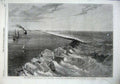 Old Antique Print 1869 Isthmus Suez Maritime Canal Breakwater Port Said 19th