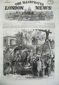 Original Old Antique Print 1869 Fine Art Mohammedan Festival Bairam Alexandria