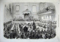Old Antique Print 1869 Trial Bradford Election Petition Borough Court Men 19th