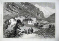 Old Antique Print 1869 Railway Tunnel Mont Cenis Bardonneche Route India 19th