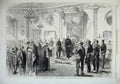 Old Antique Print 1869 Lord Lieutenant State Reception Dublin Castle Art 19th