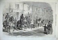 Original Old Antique Print 1869 Meyrick Armour Kensington Gallery Horse 19th