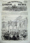 Original Old Antique Print 1869 Trial Windsor Election Petition Townhall London