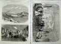 Antique Old Print Prince Wales Egypt1869 Nile Boat Saloon Palace Esbekieh 19th