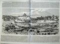 Old Antique Print 1869 Coronation Queen Madagascar Town People Fine Art 19th