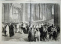 Old Antique Print 1869 Enthronement Archbishop Canterbury Procession Art 19th
