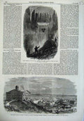 Old Antique Print Palestine Harem Jerusalem 1869 Pacific Railway America 19th