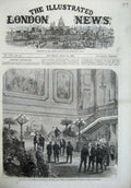 Old Antique Print 1869 Viceroy Egypt Duke Sutherland Stafford House Art 19th