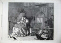 Original Old Antique Print 1869 Glasgerion Man Woman Romance Lamont Fine Art