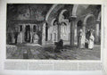 Original Old Antique Print 1869 Antiquities Crimea Rock-Cut Church Inkerman Art