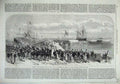 Old Antique Print 1869 Alexandra Dock King'S Lynn Prince Wales Ships Pier 19th