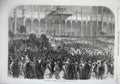 Original Old Antique Print 1869 Fine Art Viceroy Egypt Crystal Palace Statue