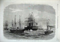 Old Antique Print 1869 French Telegraph Great Eastern Ship Brest Fine Art 19th